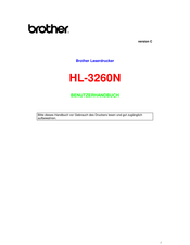 Brother HL-3260N Benutzerhandbuch