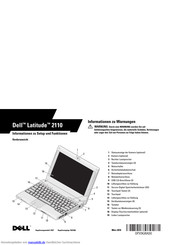 Dell Latitude 2110 Einstellung Und Funktionen