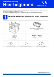 Brother DCP-8250DN Installationsanleitung