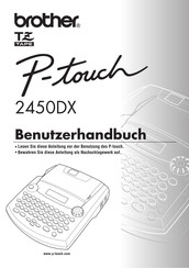 Brother PT-2450DX Benutzerhandbuch