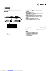 Bosch PHA2662 Kurzanleitung