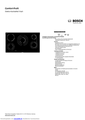 Bosch PKV975N24D Kurzanleitung