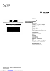 Bosch HBC36D724 Kurzanleitung