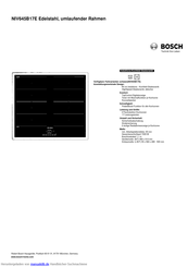 Bosch NIV645B17E Kurzanleitung