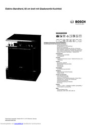 Bosch HCE854453 Kurzanleitung