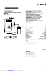 Bosch TES803F9DE Kurzanleitung