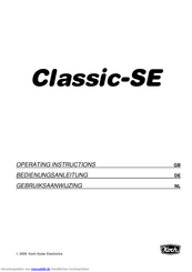 Koch Classictone-SE 6 Bedienungsanleitung