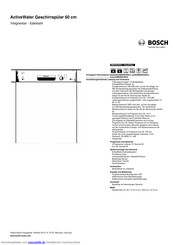 Bosch SMI40D45EU Kurzanleitung