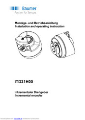 Baumer ITD21H00 Montage- Und Betriebsanleitung