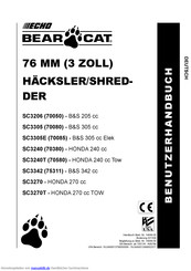 Echo Bear Cat SC3240 Benutzerhandbuch