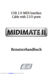 ESI MIDIMATE II Benutzerhandbuch