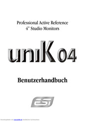 ESI uniK 04 Benutzerhandbuch