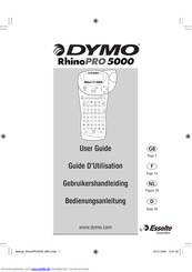 Dymo RHINO Pro 5000 Bedienungsanleitung