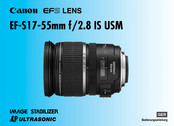 Canon EF-S17-55mm f/2.8 IS USM Bedienungsanleitung