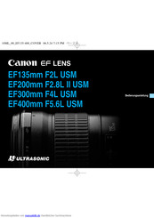 Canon EF400mm F5.6L USM Bedienungsanleitung