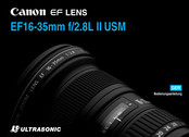 Canon EF16-35mm f/2.8L II USM Bedienungsanleitung