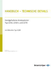 BRUEL & KJAER 2270 Technisches Handbuch