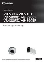 Canon VB-S31D Bedienungsanleitung