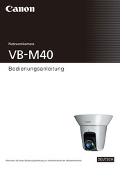 Canon VB-M40 Bedienungsanleitung