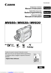 Canon MV830i Bedienungsanleitung