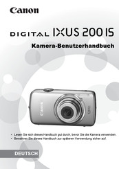Canon digital IXUS 200IS Benutzerhandbuch