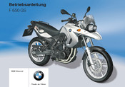 BMW Motorrad F 650 GS 2011 Betriebsanleitung