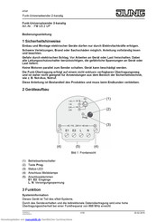 JUNG FMUS2UP Bedienungsanleitung