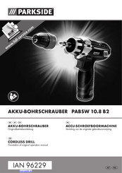 Parkside PABSW 10.8 B2 Betriebsanleitung