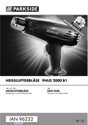 Parkside PHLG 2000 B1 Betriebsanleitung