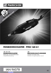 Parkside PFBS 160 A1 Betriebsanleitung