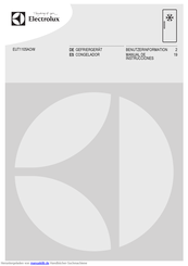 Electrolux EUT1105AOW Benutzerhandbuch