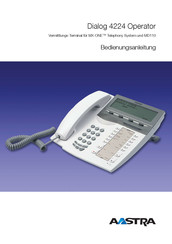AASTRA Dialog 4224 Operator Bedienungsanleitung