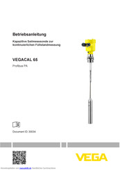 VEGA VEGACAL 65 Betriebsanleitung