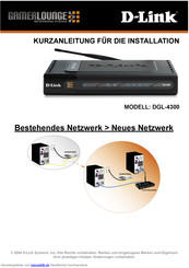 D-Link DGL-4300 Kurzinstallationsanleitung
