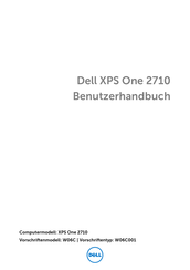 Dell XPS One 2710 Benutzerhandbuch
