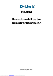 D-Link DI-804 Benutzerhandbuch