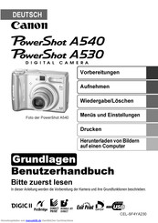 Canon PowerShot A540 Benutzerhandbuch