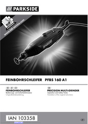 Parkside PFBS 160 A1 Betriebsanleitung