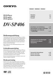 Onkyo DV-SP406 Bedienungsanleitung