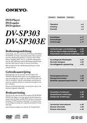 Onkyo DV-SP303 Bedienungsanleitung