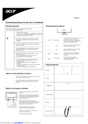 Acer AL2016W Schnellstartanleitung