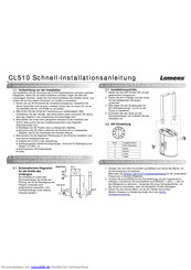 Lumens CL510 Schnellinstallationsanleitung