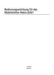 Nokia 6267 Bedienungsanleitung