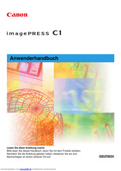 Canon Imagepress C1 Anwenderhandbuch