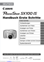 Canon PowerShot SX100 IS Handbuch