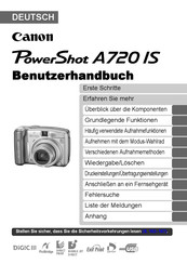 Canon PowerShot A720 IS Benutzerhandbuch