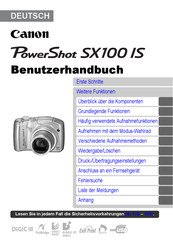 Canon PowerShot SX100 IS Benutzerhandbuch