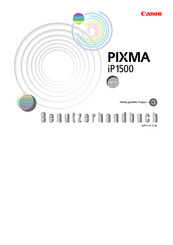 Canon PIXMA iP 1500 Benutzerhandbuch