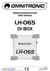 Omnitronic LH-065 Bedienungsanleitung