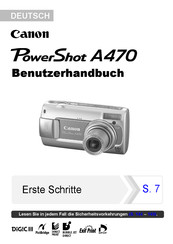Canon PowerShot A470 Benutzerhandbuch